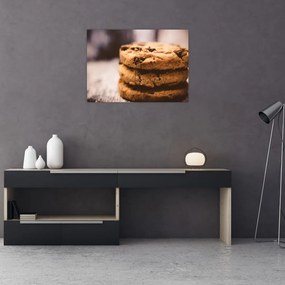 Obraz na szkle - pliki cookie (70x50 cm)