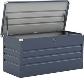 Metalowa skrzynia ogrodowa "Store" - 680 L - 165 x 69 x 60 cm - Szara
