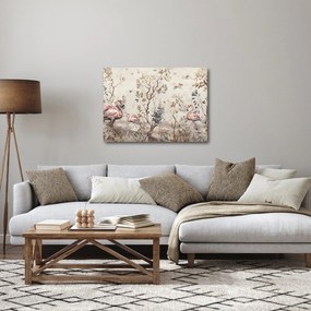 Obraz - Rysunek flamingów (70x50 cm)