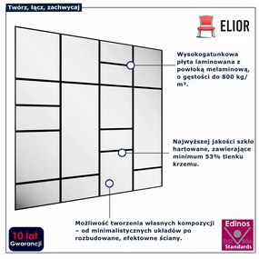 Komplet paneli lustrzanych 280x245 cm  W8-M09