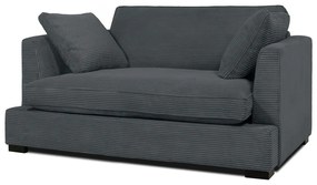 Szara sztruksowa sofa 132 cm Mobby – Scandic