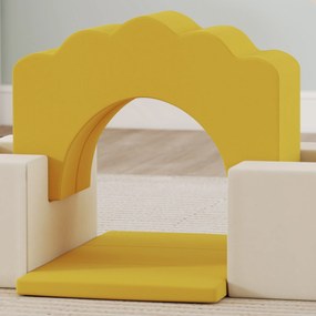 AIYAPLAY 7-częściowy zestaw bloków do wspinaczki dla niemowląt i małych dzieci, miękki zestaw do wspinaczki do użytku wewnętrznego, tkanina, pianka, kolorowy | Aosom PL