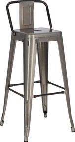 Metalowy hoker barowy Paris 75 short back