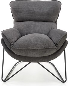 Fotel wypoczynkowy z grubym siedziskiem Volker