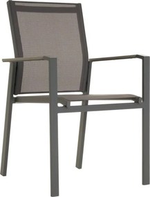 Zestaw krzeseł ogrodowych, szary 4 szt