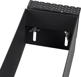 Wpuszczany reflektor czarny, regulowany i obracany, bez obramowania, 3-punktowy - Oneon