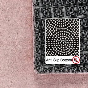 Dywan pluszowy Sky różowy antypoślizgowy do prania 240 cm x 340 cm