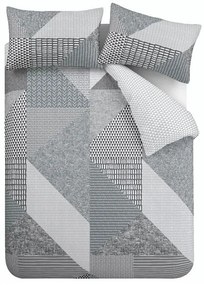 Szara pościel dwuosobowa 230x220 cm Larsson Geo – Catherine Lansfield