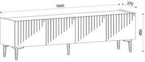 Stolik TV Draw Sapphire Oak