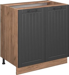 Szafki kuchenne ciemnoszary 80x60x82 fame-line