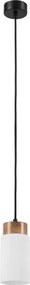 Lampa wisząca na lince MARKUS 1xE27/15W/230V czarny/dąb