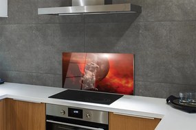 Szklany Panel Ognisty Smok