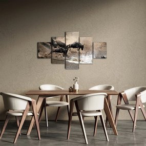 Obraz - Stado antylop gnu (125x70 cm)