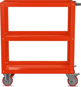 Metalowy wózek narzędziowy do warsztatu Hugo 70x40x81,6 cm czerwony