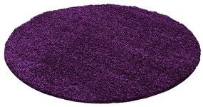 Ciemnofioletowy okrągły dywan ø 160 cm Life – Ayyildiz Carpets