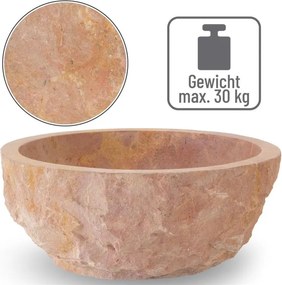 Umywalka z naturalnego kamienia Savona, Ø 35 - 40 cm