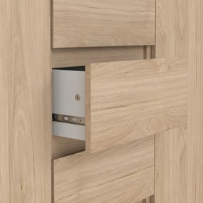 Komoda w dekorze dębu w naturalnym kolorze 121x91x50 cm Naia – Tvilum