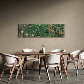 Obraz - Henri Rousseau, Tropical Forest with Monkeys, reprodukcje (170x50 cm)