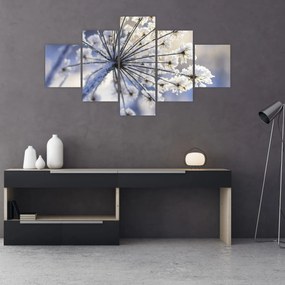 Obraz - Zamarznięty kwiat (125x70 cm)