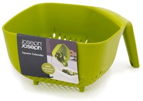 Duży zielony durszlak sześciokątny Joseph Joseph Square Colander