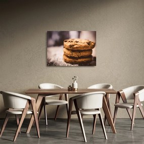 Obraz na szkle - pliki cookie (70x50 cm)