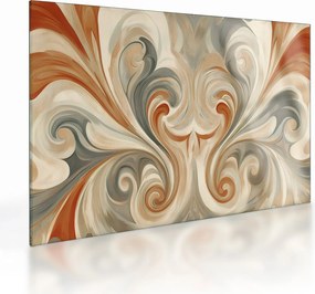 Obraz na szkle - Wiry w ziemistych barwach (70x50 cm)