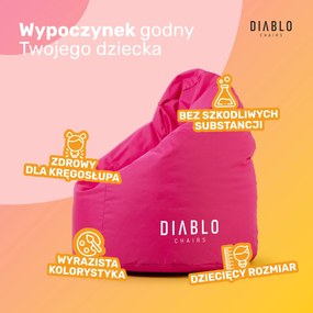 Pufa dla dziecka Diablo Chairs, różowa
