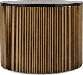 Stolik Kawowy MIRACLE 60 cm Czarny/Złoty Nowoczesny Loft