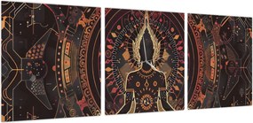 Obraz - Zen (z zegarem) (90x30 cm)