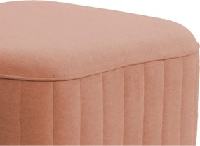 Pufa LAREN w kolorze pudrowy róż w tkaninie CASTEL 55
