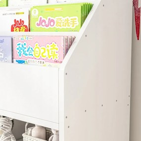 Regał na książki i czasopisma dla dzieci – szafka na zabawki – stojąca biblioteczka