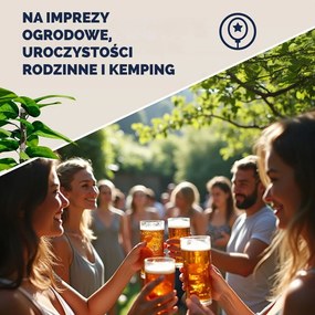 Zestaw piwny PRAKTIK z oparciami, 170cm, brązowa Jurhan
