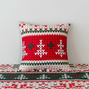 Poszewka na poduszkę z mikrofibry FROSTED CHRISTMAS 45x45 cm, kolorowy