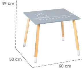 Zestaw mebli dla dzieci 3 szt. Miffy – Roba