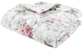 Kremowa narzuta pikowana 200x200 cm Bridgerton Penelope Floral – Catherine Lansfield