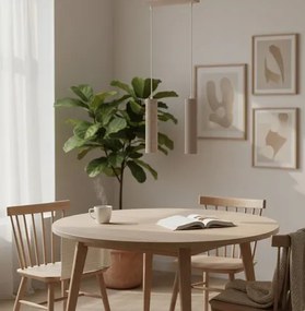 Podwójna lampa wisząca taupe  S6-L02