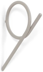 Szarobrązowy ścienny metalowy haczyk Tuba L – Spinder Design