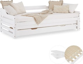 Łóżko 90x200 cm Białe