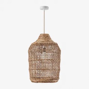 Lampa Sufitowa Wisząca Do Użytku Zewnętrznego Arantxa Naturalny - Biała & Ø38 Cm - ↑55 Cm Arantxa - Sklum