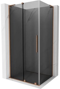 Mexen Velar L kabina prysznicowa rozsuwana 120 x 75 cm, grafit, miedź szczotkowana - 871-120-075-43-65