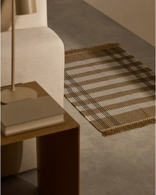 Beżowy dywan dwustronny tkany ręcznie 60x90 cm Barani – Kave Home