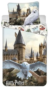 Jerry Fabrics Pościel bawełniana Harry Potter Hedwig 02, 140 x 200 cm, 70 x 90 cm