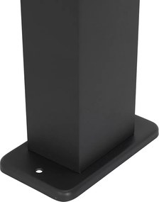 Industrialna lampa stojąca zewnętrzna ciemnoszara 80 cm IP44 - Baleno