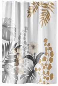 Zasłona prysznicowa z wzorem kwiatów, KELLY, 180 x 200 cm