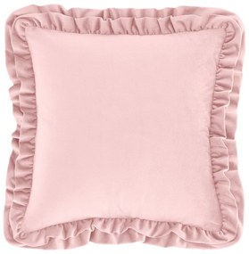 Aksamitna poduszka dekoracyjna 43x43 cm Velvet Double Frill – Catherine Lansfield