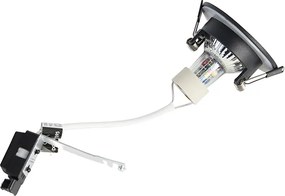 Zestaw 6 nowoczesnych okrągłych reflektorów wpuszczanych czarnych IP44 - Xena