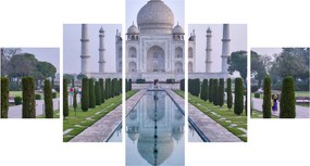 Obraz - Taj Mahal o wschodzie słońca (125x70 cm)
