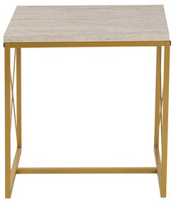 Stolik konferencyjny Defne Gold Travertine