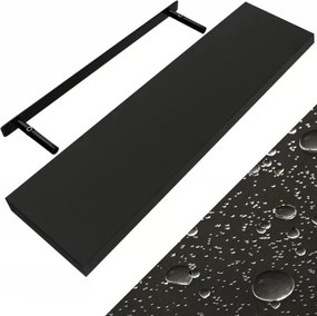 Półka ścienna FIGO + z konsolą, 90cm, czarna Casaria
