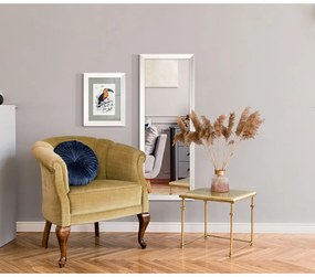 Lustro ścienne w białej ramie Styler Parisienne, 47x147 cm